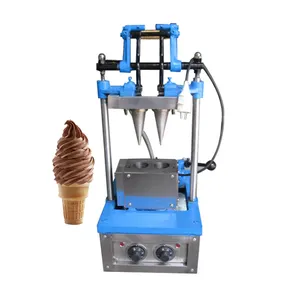 Hot Sale Full Automatic Rolled Waffle Biscuit Snow Cone Making Rolling Machinery Sugar Ice Cream Cone maker