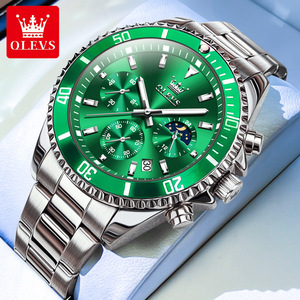 OLVES 2870 Relojes de hombre Marca superior Reloj de negocios Hombres Cronógrafo Reloj de pulsera de cuarzo Fecha Hombre Relogio Masculino - Product Image 6
