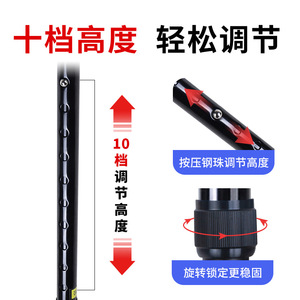 Underarm Cane For Elderly Adjustable Aluminum Alloy With Rubber Grip Elbow Support <b>Walking</b> Aid - Product Image 3