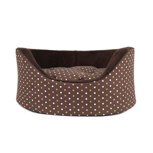 YangyangPet Luxury Designer <span class=keywords><strong>Dog</strong></span> Bed Cama para perros de terciopelo gris medio de alta calidad para viajes - Product Image 1