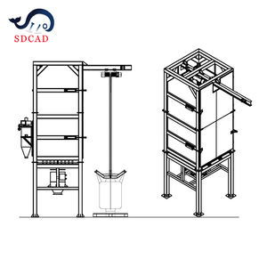 Sdcad Aangepaste <span class=keywords><strong>Cement</strong></span> Zak Zak 1m3 -3m3 Kleine Draagbare <span class=keywords><strong>Cement</strong></span> Silo, <span class=keywords><strong>Cement</strong></span> <span class=keywords><strong>Hopper</strong></span> Met Schroef Transportband En Stof Collector - Product Image 6