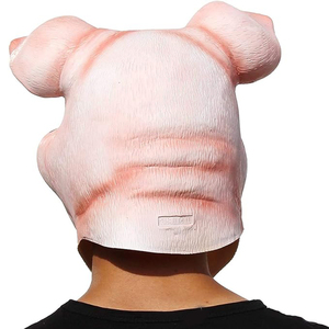 Máscara Realista de Cabeza de Cerdo, Divertida Máscara de <span class=keywords><strong>Disfraz</strong></span> de Animal, Máscara de Carnaval de Cabeza Completa, de Goma Suave y Látex, para Cosplay de Cerdo, para Adultos - Product Image 5