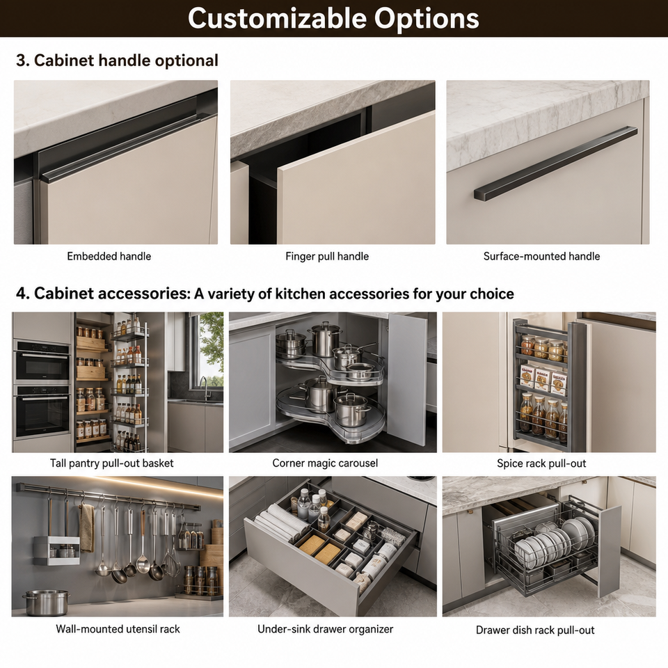 Modern Minimalist Plywood MDF Kitchen Cupboard with Soft Close Hinges ...