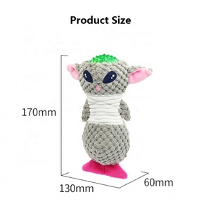 All'ingrosso giocattoli interattivi per cani di peluche con motivo a strisce, letti per animali domestici resistenti ai morsi per addestramento all'aperto - Product Image 4