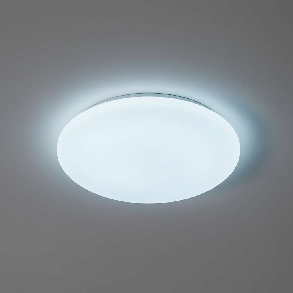 Round D400mm Modern Opal White LED Ceiling Lights Surface Mounted for Living Room Plastic