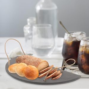 <span class=keywords><strong>Plateau</strong></span> <span class=keywords><strong>en</strong></span> <span class=keywords><strong>ardoise</strong></span> <span class=keywords><strong>de</strong></span> forme irrégulière avec poignées <span class=keywords><strong>de</strong></span> ficelle <span class=keywords><strong>Plateau</strong></span> à pain <span class=keywords><strong>Plateau</strong></span> <span class=keywords><strong>de</strong></span> <span class=keywords><strong>service</strong></span> Vente <span class=keywords><strong>en</strong></span> gros <span class=keywords><strong>en</strong></span> usine - Product Image 5