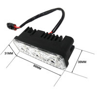 Feux de jour universels pour voiture à 3 LED, boîtier en aluminium PC, lumière constante, DRL automatique, lampe de conduite diurne pour modification de voiture