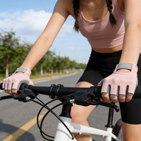 Personnalisé Entraînement Sportif Fitness Gym Cyclisme Entraînement Haltérophilie Soulagement De La Douleur De La Paume Antidérapant Absorbant Les Chocs Demi Doigt Gants