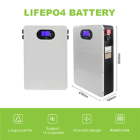 Système de stockage d'énergie solaire vertical GRT pour usage domestique, batterie au lithium empilable 100 Ah, port de communication CAN, réseau hybride CN