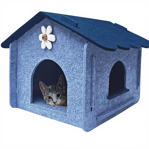 Refugio para Mascotas de Lana Personalizable, Casa para Gatos de Fieltro Acústico Modular, Ecológica, Insonorizada, Plegable, Portátil, Escondite Interior - Product Image 1