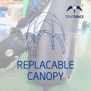 Tente <span class=keywords><strong>de</strong></span> course portable <span class=keywords><strong>de</strong></span> luxe Tentspace 6m 7m 8m Gazebo double couche scellé à l'air pour les événements <span class=keywords><strong>de</strong></span> course automobile en plein air et les salons professionnels - Product Image 3