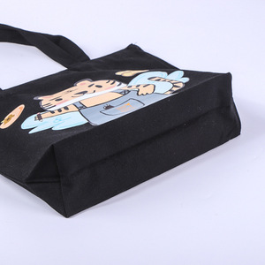 Poetry Source Printed <b>Canvas</b> <b>Tote</b> <b>Bag</b> <b>Black</b> 40x32x8cm Heat Transfer Customizable Promotional Shopping <b>Bag</b> - Product Image 2