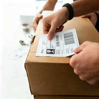 Rollo de Etiquetas Térmicas Autoadhesivas Impermeables para Códigos de Barras, Impresión Personalizada, Etiqueta de Precio para Supermercado, Etiqueta de Embalaje