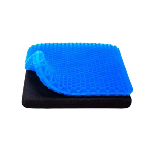 Breathable double layer Non-Slip cooling tpe egg gel seat cushion for office chair