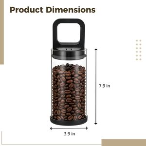 <b>Large</b> Glass Kitchen Food Storage Airtight Vacuum <b>Jars</b> Bottle Canister - Product Image 2