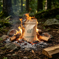 Sachet Doypack Personnalisé Biodégradable en PLA – Sac Écologique pour Emballage de Matériel de Camping, Allume-feu et Équipement d'Extérieur