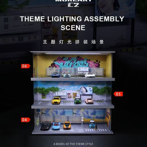 <span class=keywords><strong>โมเดล</strong></span>จอดรถขนาด 1:64 ของ MoreArt พร้อมไฟ ตกแต่ง<span class=keywords><strong>โชว์รูม</strong></span><span class=keywords><strong>รถ</strong></span>ยนต์ ของเล่นไดแคสต์ กล่องโชว์ ตกแต่งโรงรถ - Product Image 4