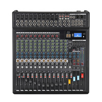 Contrôleur dj professionnel 24 canaux console audio mélangeur console de mixage numérique mélangeur audio alimentation fantôme prise USB 48V