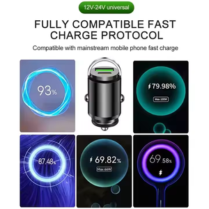 快速充电100w 66W 30W Pd迷你适配器Usb C型Qc3.0双端口通用点烟器2端口移动汽车充电器 - Product Image 6