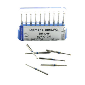 BR-L46(ISO697-012M) FG314 gambo rotondo con collo lungo frese dentarie diamantate - Product Image 2