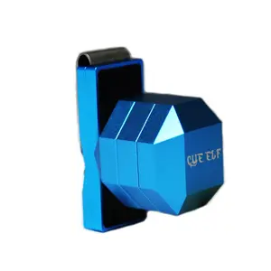 Xmlincoホット販売ブルー磁気ベルトクリップチョークホルダー/ボックス/スヌーカービリヤードプールキュー用ケース