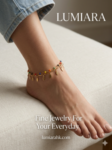 Bohemian Style 18K <b>Gold</b> Plated Brass Multi-Layer Drop Flexible Chain <b>Anklet</b> Rare Foot Jewelry for Beach Vacation Gift - Product Image 4