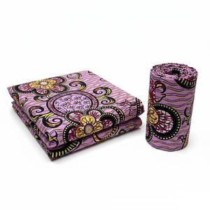 DISCO Violet <span class=keywords><strong>Rose</strong></span> Supet Cire Dorée Ankara Wax Tissu Batik <span class=keywords><strong>Africain</strong></span> Caractéristiques en Stock Prêt pour Livraison Immédiate <span class=keywords><strong>Pagne</strong></span> Capulana - Product Image 1