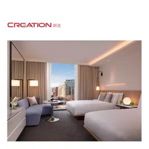 CREATION Washington DC Hilton Hotel Modern Natural Solid Wood Hotel Furniture Supplier