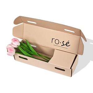 Custom Packaging Corrugated Cardboard Shipping Digital Printing <strong>Flower</strong> <strong>Boxes</strong> for Bouquets - Product Image 4