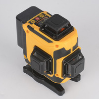 Niveau laser industriel de haute précision DIY, classe II, 16 lignes, 3 niveaux automatiques, lumière verte, alimenté par batterie, extérieur, automatique