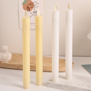 Uzaktan kumanda zamanlama LED konik sütun mumlar akülü ev partisi noel süslemeleri için fitil ışıkları hareketli - Product Image 1