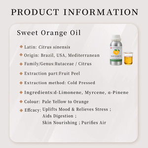 Fabricante de Óleos Fragrantes 100% Naturais, Óleo Essencial Orgânico de Laranja Doce em Lote para Difusores de Aromaterapia |   Marca Privada - Product Image 2