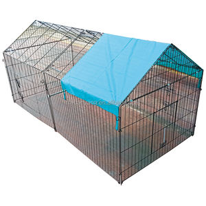 Kapaklı siyah Metal tel tavuk kafesi, tavuk açık kafes köpek kafesi - Product Image 6