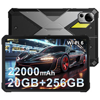 Tableta Robusta Industrial Fossibot DT2 con Certificación IP68/IP69K, Octa Core, Doble SIM, 12GB+256GB, Pantalla de 10.4 Pulgadas, Batería de 22000mAh, Android 13, Reconocimiento Facial