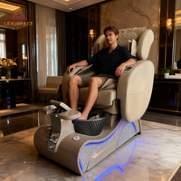LEXUSPACE Nouveau design de luxe, fauteuil de pédicure super confortable pour salon de manucure