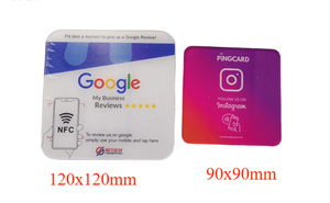 Наклейки NFC из акрила с переменным QR-кодом для отзывов <span class=keywords><strong>Google</strong></span>, ISO14443A, 13,56 МГц - Product Image 2