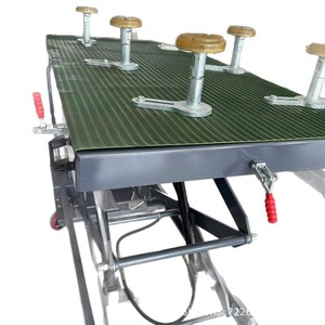 Plateforme élévatrice à ciseaux hydraulique manuelle 1,2 tonne en acier avec commande au pied pour réparation et entretien de véhicules, chariot mobile - Product Image 4
