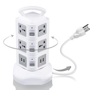 Manufacturer Price 11+2 USB Ports Power Strip 11 Way+2 USB Outlet <strong>Plug</strong> <strong>Extender</strong> with 2 USB Ports Electrical Outlet - Product Image 1