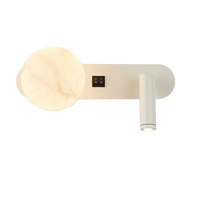 Lampu dinding Nordik modern hitam putih minimalis ruang tamu sofa latar belakang dinding lampu hias mewah kamar tidur samping tempat tidur