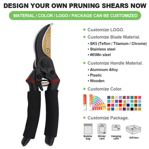 Kéo tỉa cành chuyên nghiệp SUNSHINE 8 inch, lưỡi titan cao cấp, dụng cụ cầm tay, kéo cắt cây, dụng cụ làm vườn - Product Image 2