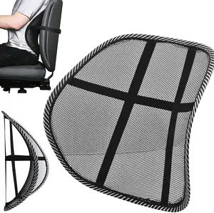 Posteriore della maglia Supporto Lombare Lower Back Pain Relief Legname Cuscino Flusso D'aria con Elastico di Posizionamento A Casa Della Cinghia di Ufficio Seggiolino Auto