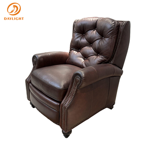 Royal Living Room Freizeit stuhl aus Holz Europäisches Mahagoni-<span class=keywords><strong>Sofa</strong></span> High-End Italien Elegantes antikes Lederset Villa Klassische Möbel - Product Image 6