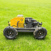 Mesin Kebun Tanpa Kabel Empat Langkah, Pemotong Rumput Robot Multifungsi Zero-turn Self-propelled