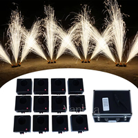 Fontaine froide 8 queues Base de télécommande Machine à feux d'artifice Système de tir pyrotechnique pour mariage