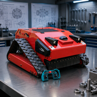 Robot tondeuse télécommandé tout-terrain pour pentes raides, best-seller à l'exportation