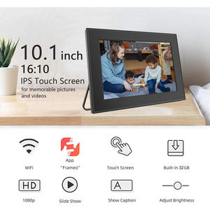 Marco DE FOTOS inteligente de 10,1 pulgadas Almacenamiento de 32GB 1280x800 Pantalla IPS WiFi-Subir fotos a través de la aplicación Frameo Reproducción de video y soporte <span class=keywords><strong>MP4</strong></span>/MP3 - Product Image 4