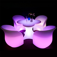 Fauteuils de jardin lumineux en gros de Foshan avec batterie rechargeable et LED