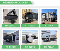 ONLYWE 4X4 Motorhome Rv Unimog Truck Camper Box pour camion, camping-car pour camion, boîte de camping-car à coque rigide avec salle de bain