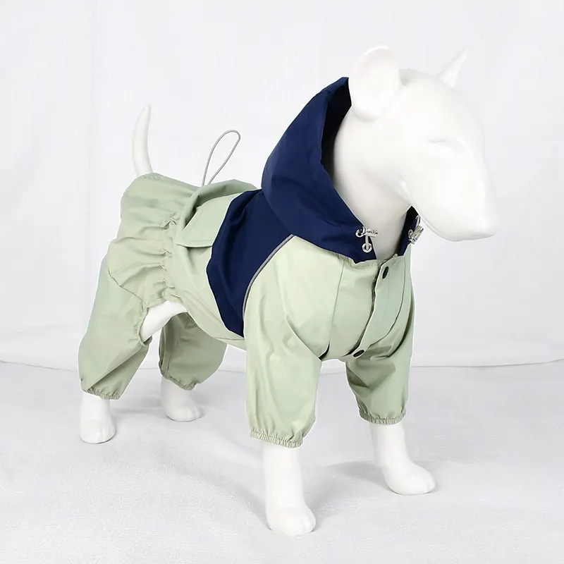 Loudik all'ingrosso personalizzato fornito alla moda lavabile piccolo animale domestico abbigliamento estivo impermeabile all'aperto Sport cucciolo di impermeabili impermeabili