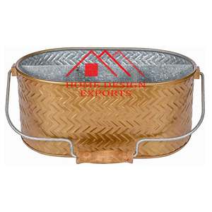 Caddy avec porte-couverts à quatre compartiments Caddy métallique conçu durable pour les fêtes serveur d'ustensiles de ferme meilleur vendeur - Product Image 6